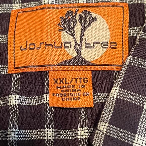 Joshua Tree Button Down Shirt Black Gingham XXL - Picture 9 of 9